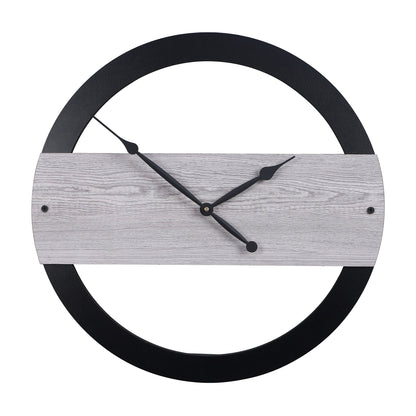 wc19 Quartz Black Modern Wall Clock, For Home And Office