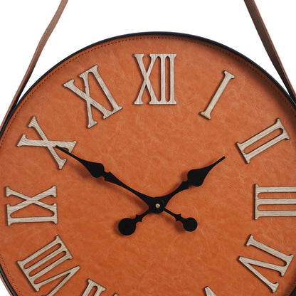 wc1 High Gloss Roman Numerals Wooden Wall Clock