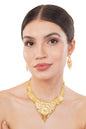 05 1Gm Gold Haar Necklace and Earring Set