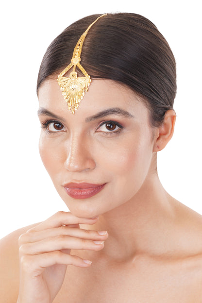 026 1Gm Gold Forehead Ornament (Maang Tikka)