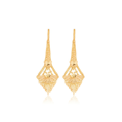 023 1Gm Gold Floral Stud Earrings