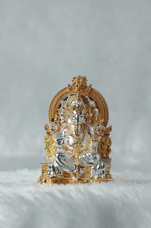 13 Gold and Silver plated Ganpati