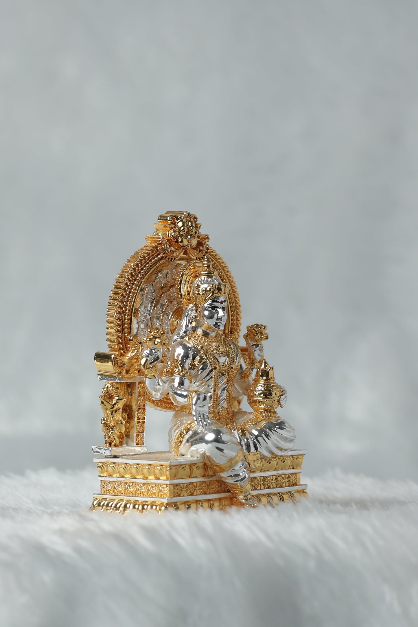 4 Gold and Silver Plated Maa Laxmi Ji statue