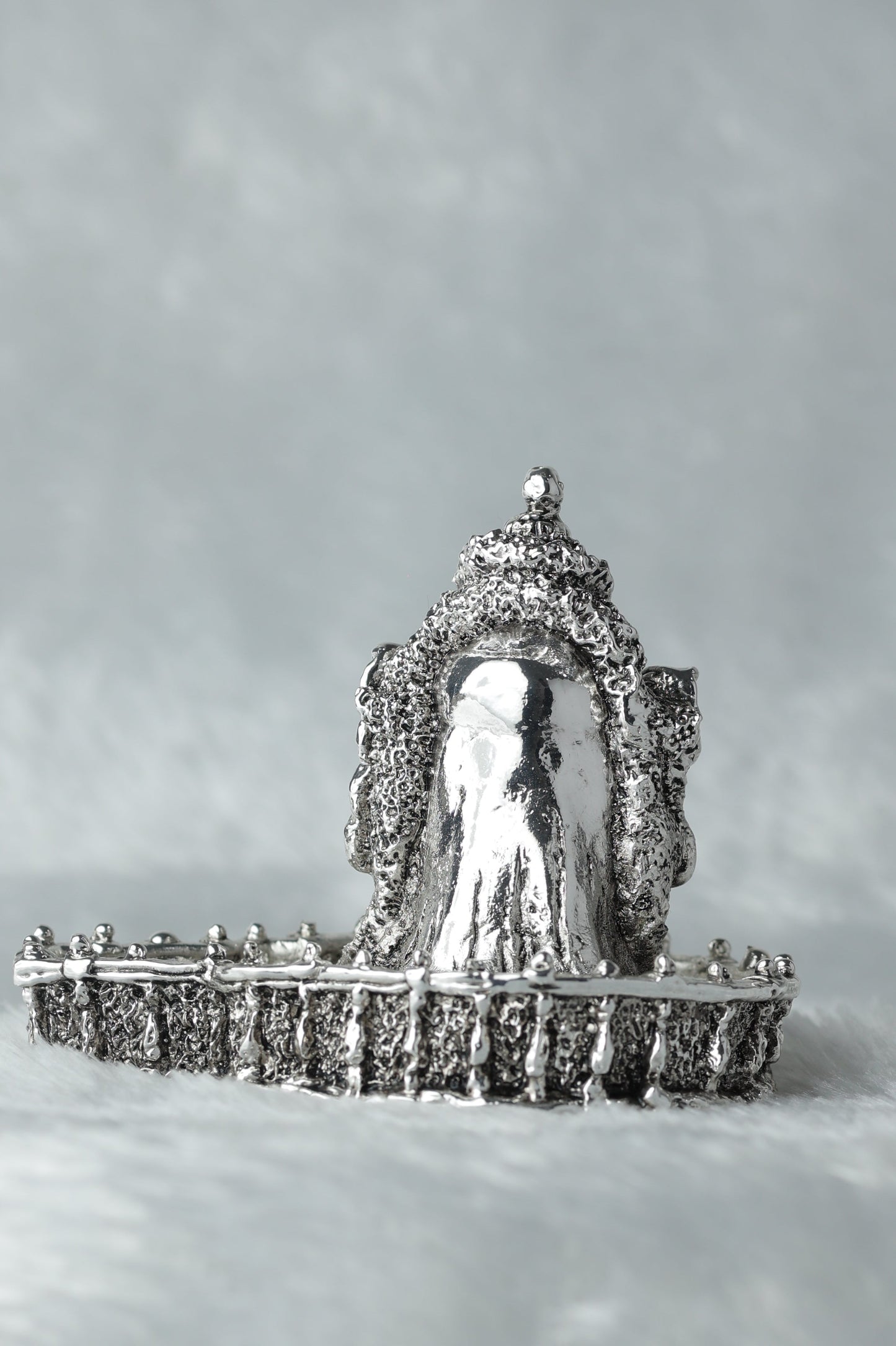 20 Mahakal Shivling Silver plated Antique Finish