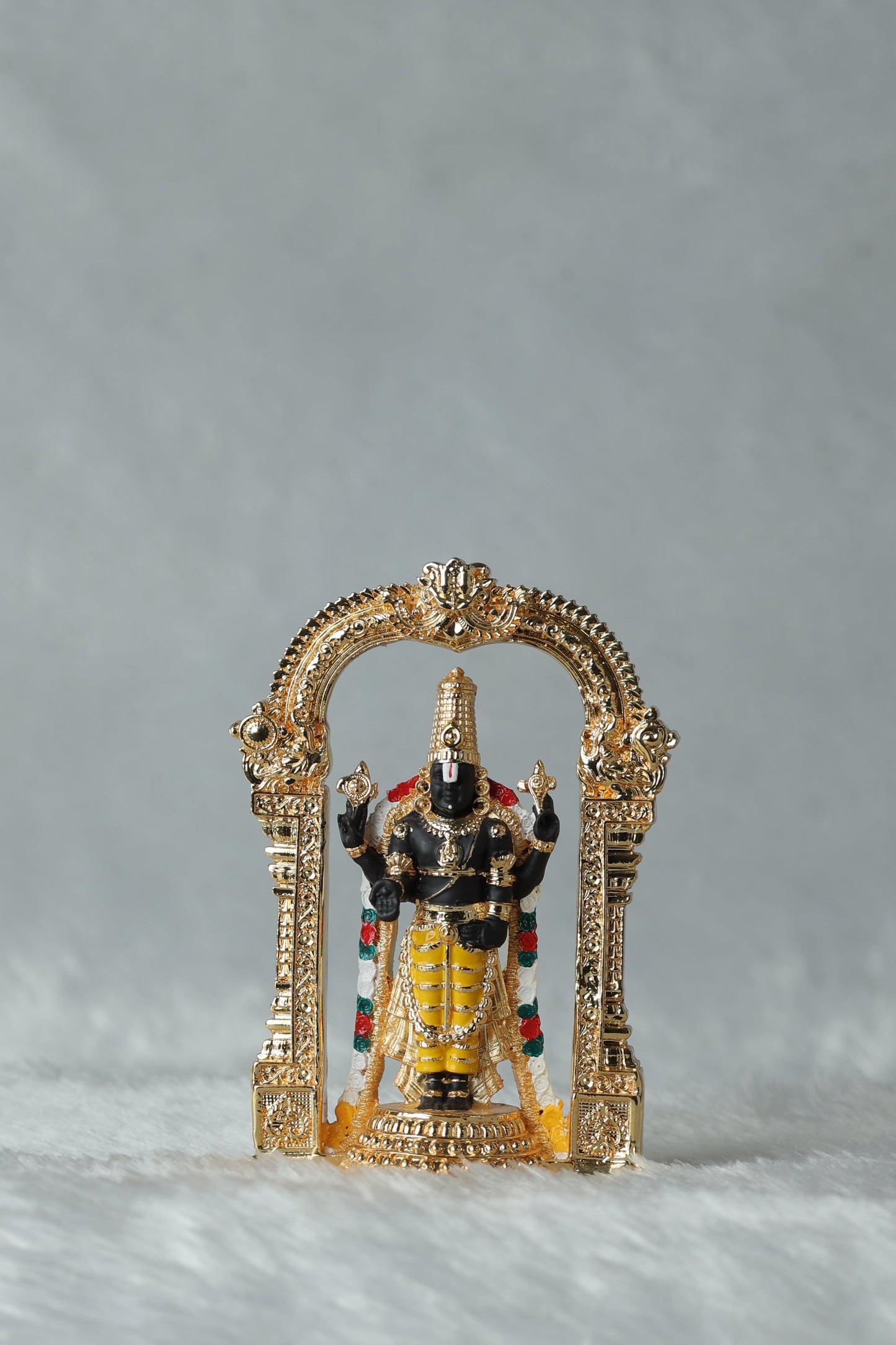 37 Gold Plated Aarch Tirupati Balaji , Laxmi and Padmavati Ji