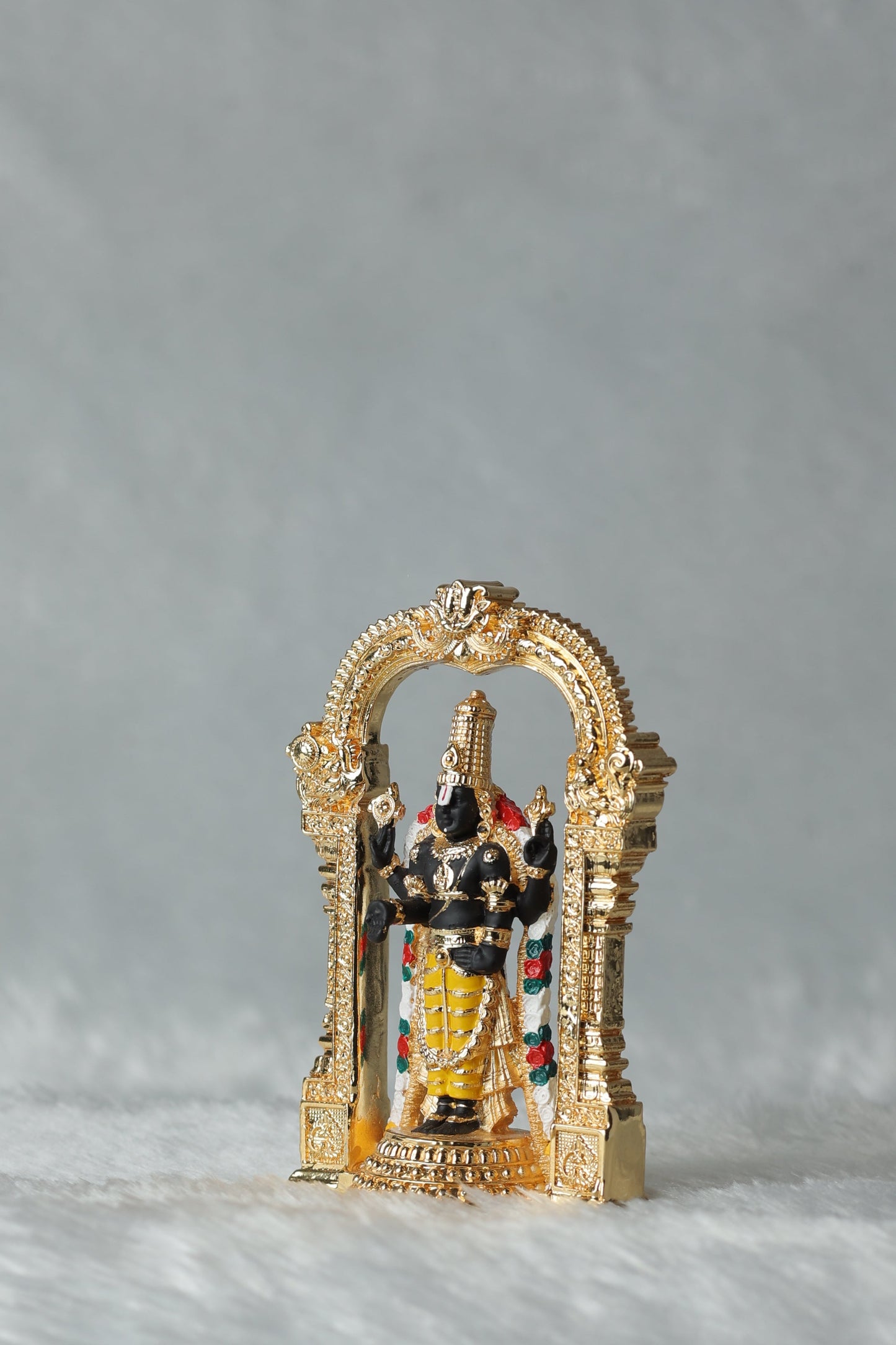 37 Gold Plated Aarch Tirupati Balaji , Laxmi and Padmavati Ji