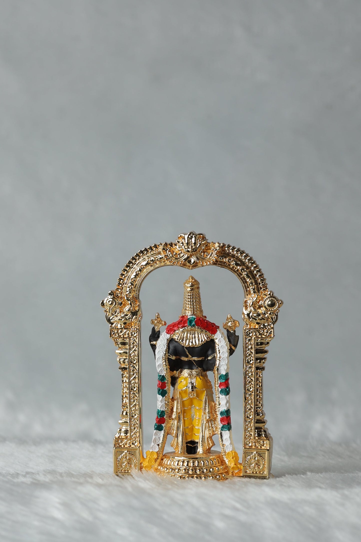 37 Gold Plated Aarch Tirupati Balaji , Laxmi and Padmavati Ji