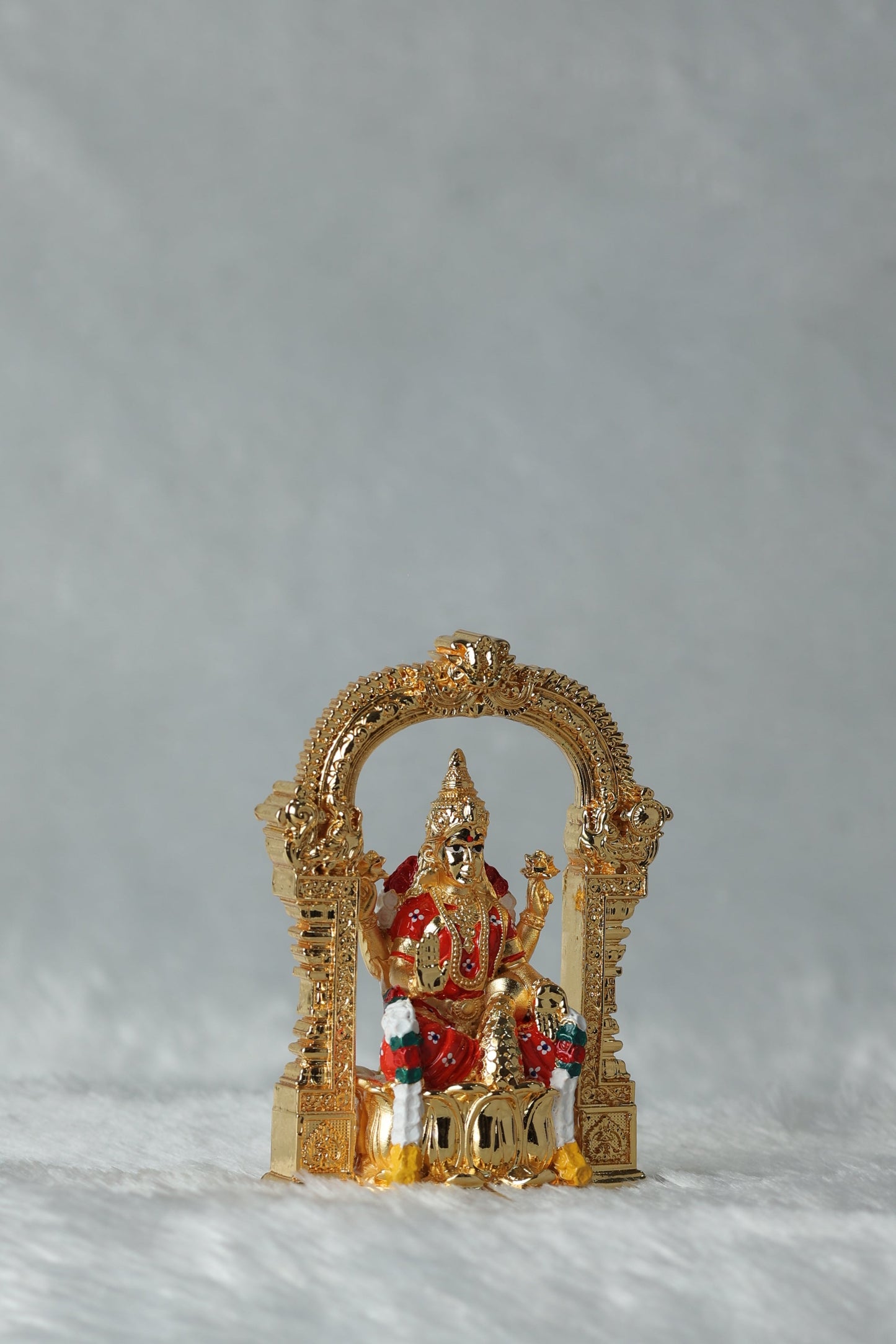 37 Gold Plated Aarch Tirupati Balaji , Laxmi and Padmavati Ji