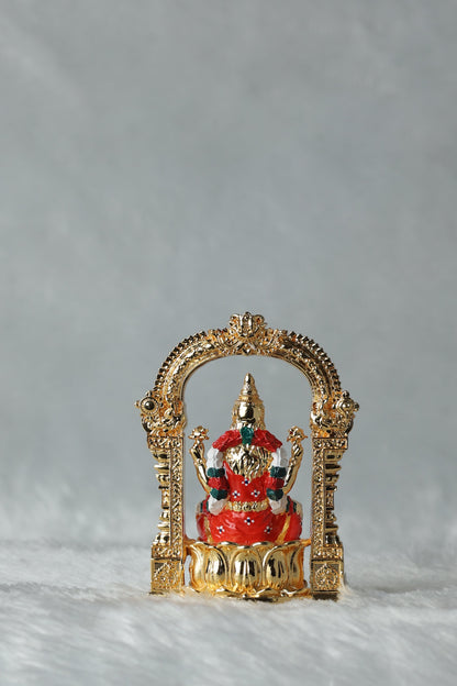 37 Gold Plated Aarch Tirupati Balaji , Laxmi and Padmavati Ji