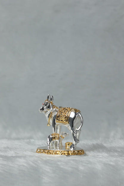 32 Gold and Silver plated Cow Calf