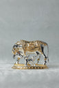 34 Gold and Silver plated Kamdhenu cow calf