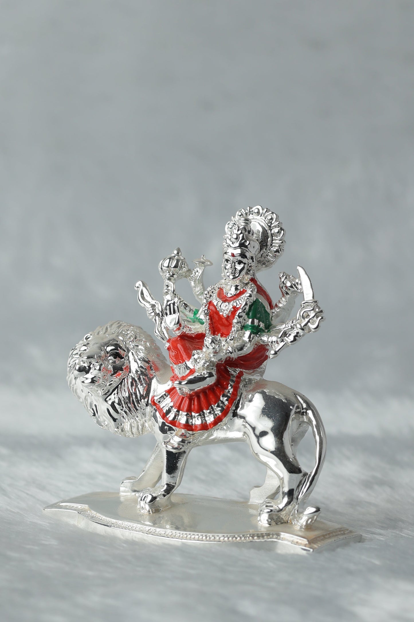 15 Silver plated Shera vali mata